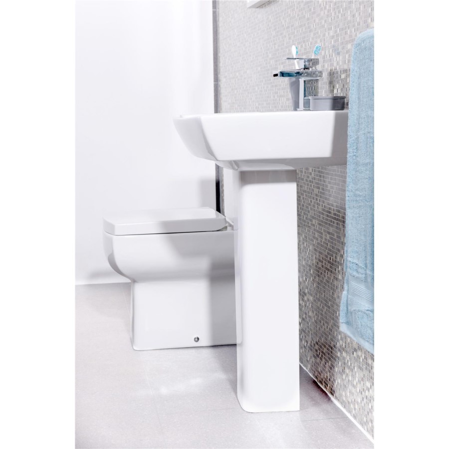 Delta Full Pedestal Toilet and Basin Suite