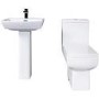 Delta Full Pedestal Toilet and Basin Suite