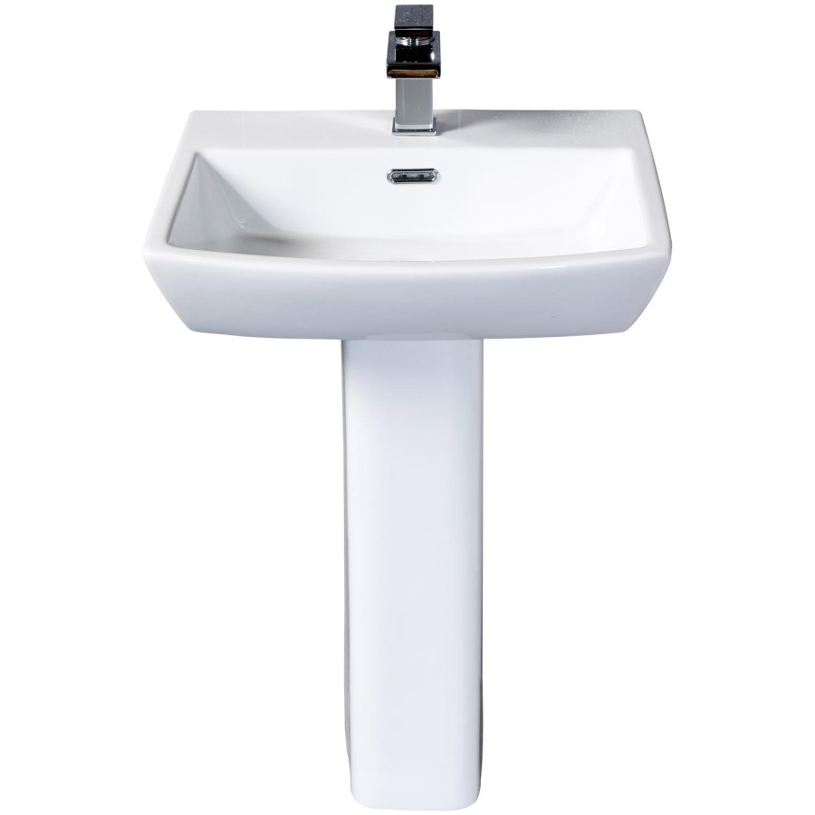 Delta Full Pedestal Toilet and Basin Suite