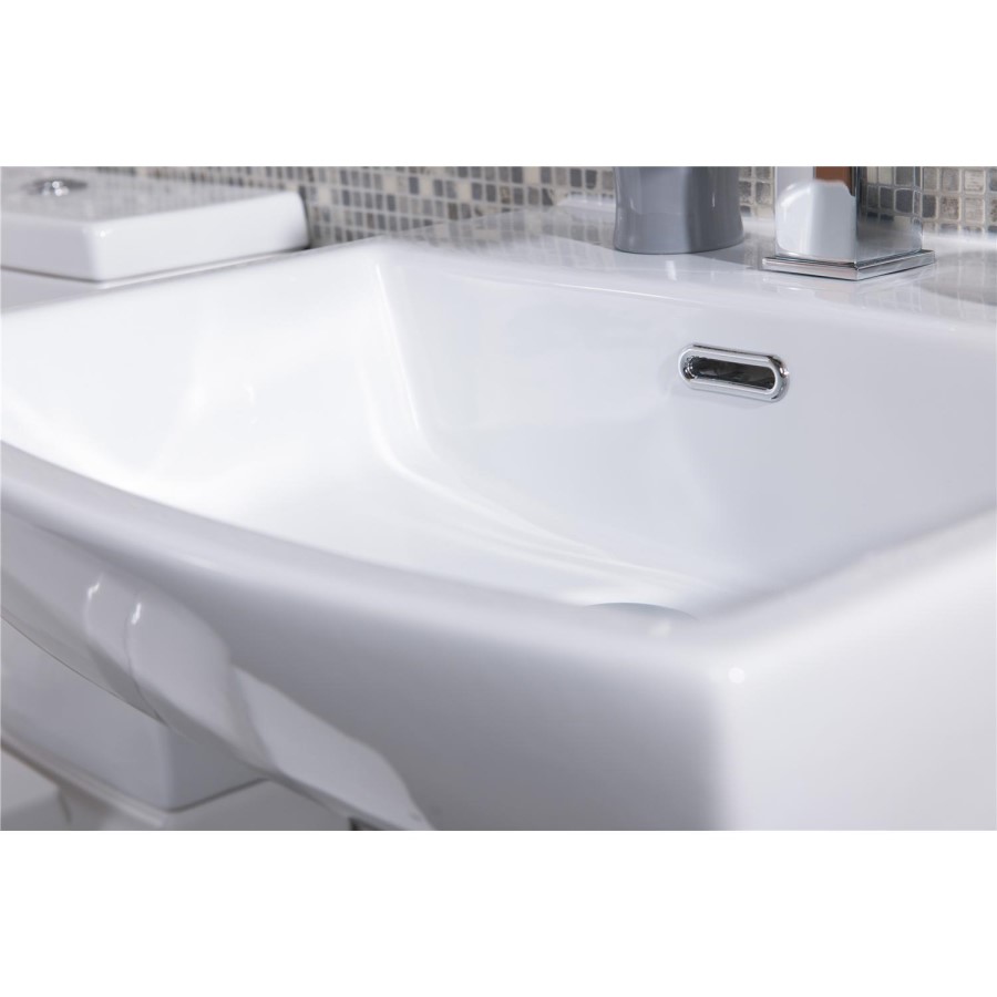 Delta Full Pedestal Toilet and Basin Suite