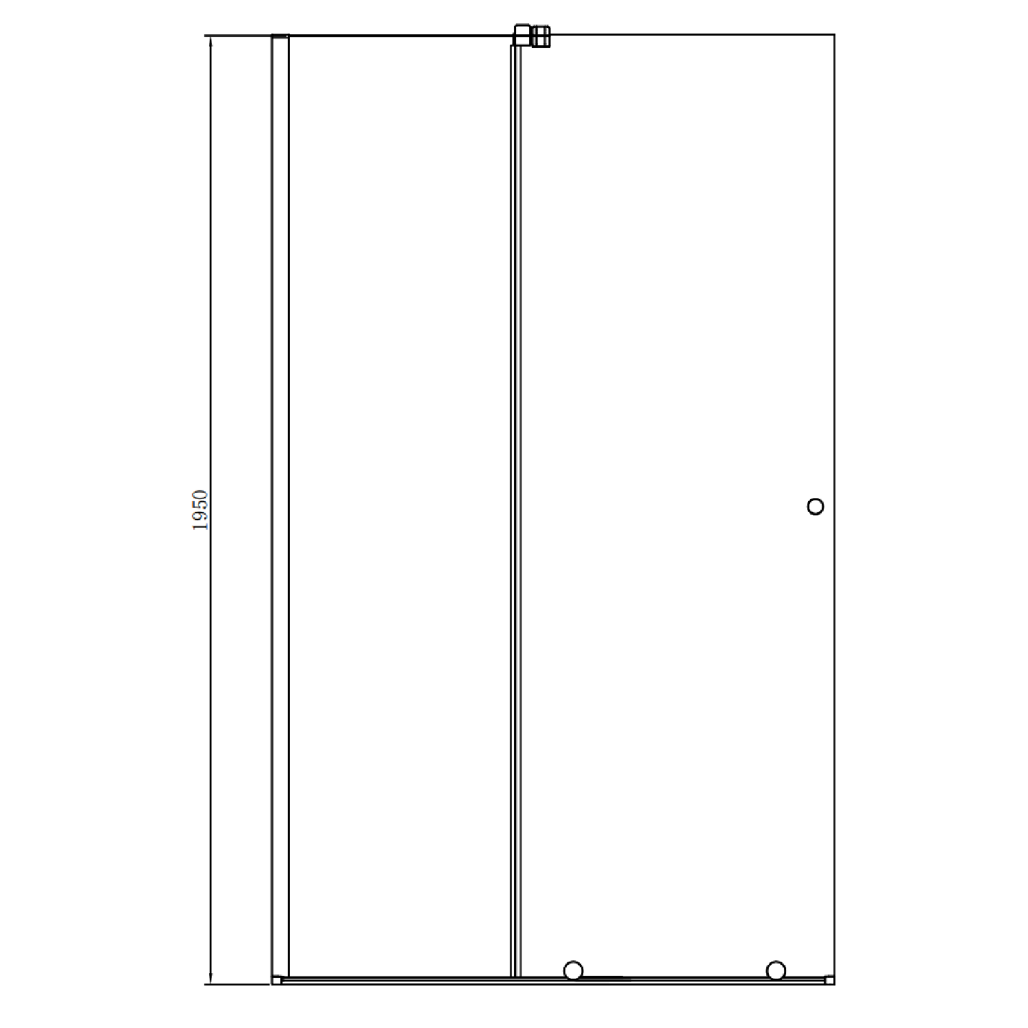 1200mm Chrome Frameless Sliding Wet Room Shower Screen Denver