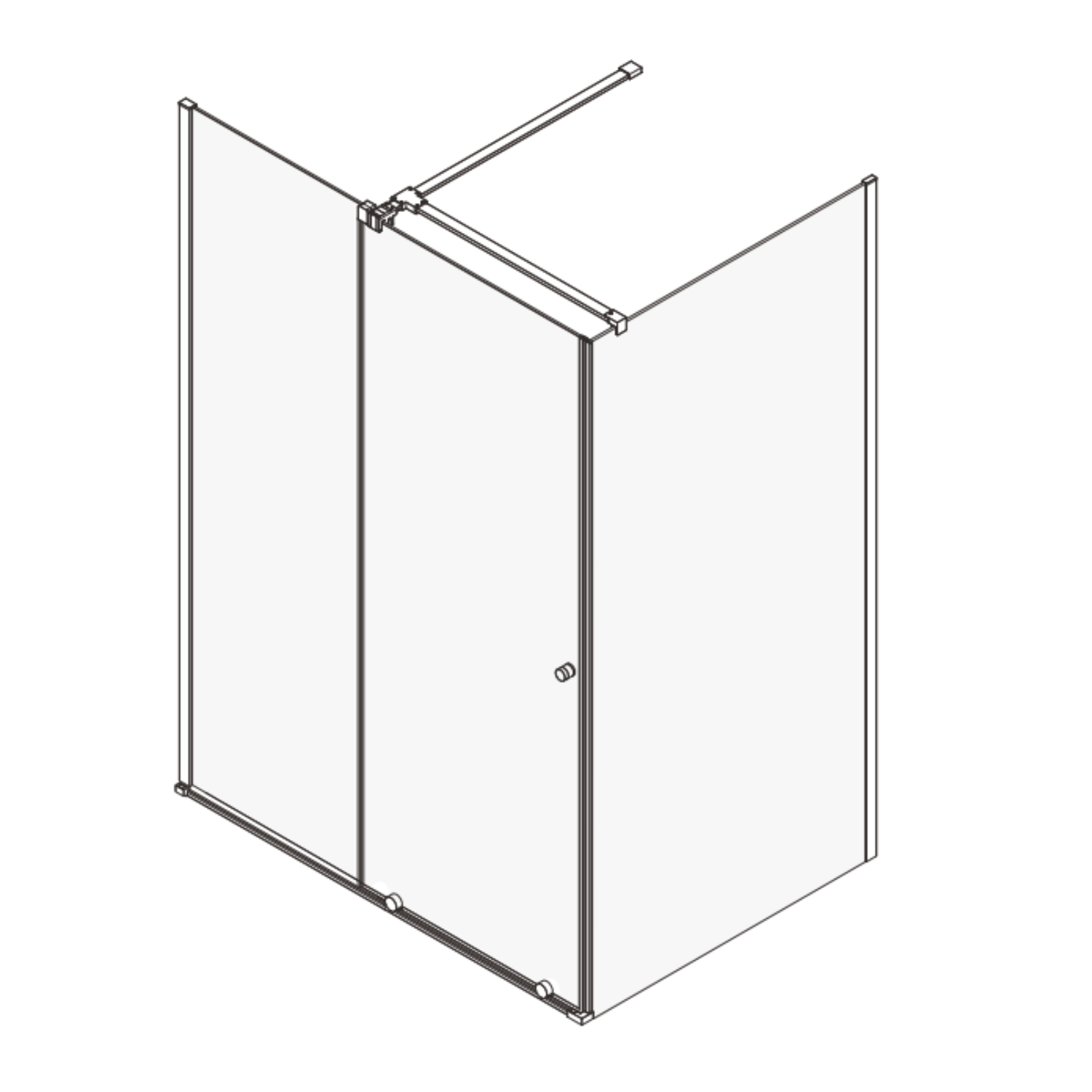 1200x800mm Black 8mm Glass Frameless Sliding Rectangular Shower ...