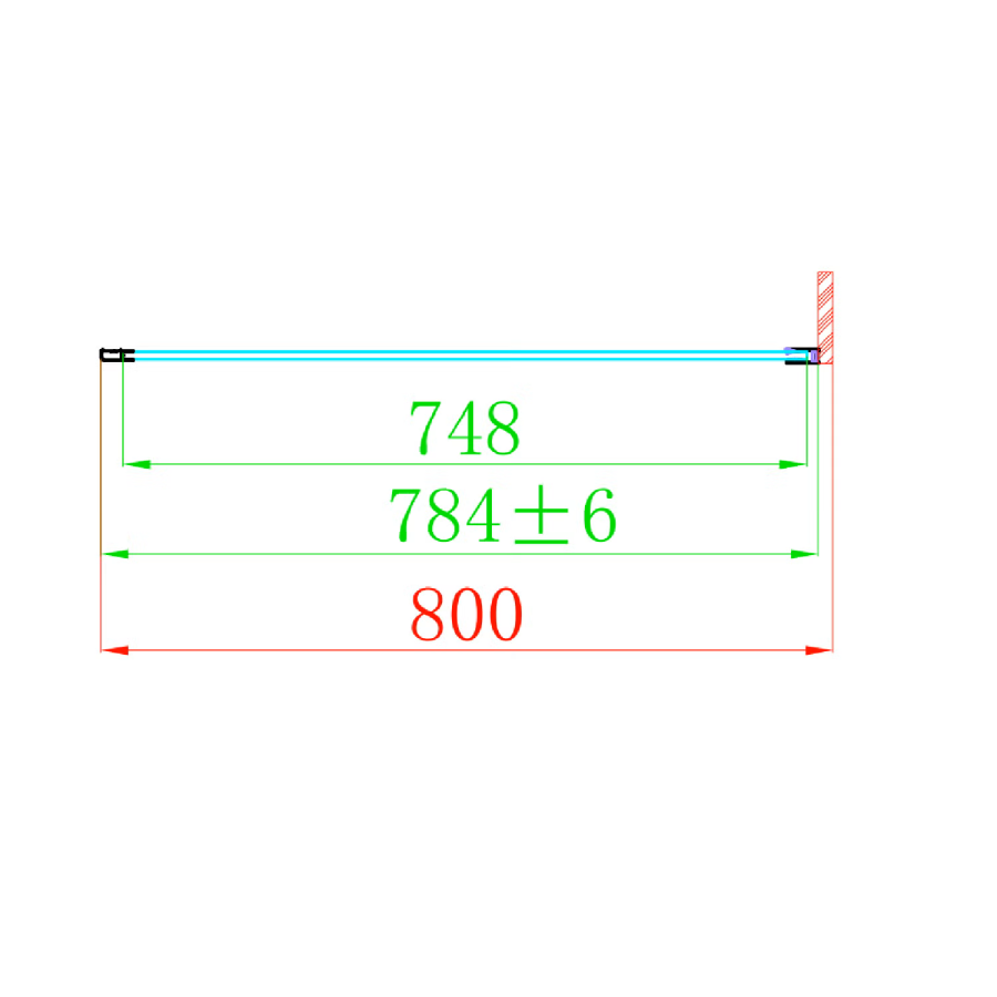 1200x800mm Brushed Brass 8mm Glass Rectangular Frameless Sliding Shower Enclosure - Denver