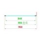 1200x900mm Black 8mm Glass Frameless Rectangular Sliding Shower Enclosure - Denver