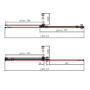 Chrome 8mm Glass Frameless Rectangular Sliding Shower Enclosure 1400x900mm - Denver