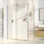1400x900mm Chrome 8mm Glass Frameless Rectangular Sliding Shower Enclosure - Denver