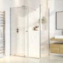 1400x900mm Chrome 8mm Glass Frameless Rectangular Sliding Shower Enclosure - Denver