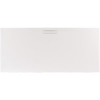 1000x800mm Low Profile Rectangular Shower Tray with Waste - White Stone Resin - Helsinki