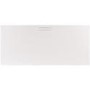 1000x800mm Low Profile Rectangular Shower Tray with Waste - White Stone Resin - Helsinki