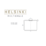 1000x800mm Low Profile Rectangular Shower Tray with Waste - White Stone Resin - Helsinki