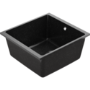 Single Bowl Black Inset Granite Composite Kitchen Sink with Waste Kit - Enza Eden