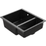 1.5 Bowl Black Undermount Granite Composite Kitchen Sink with Waste Kit - Enza Eden