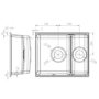 1.5 Bowl Black Undermount Granite Composite Kitchen Sink with Waste Kit - Enza Eden