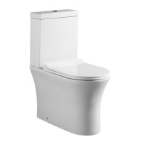 Close Coupled Toilet with Slim line Soft Close Seat
