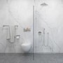 White Athena Marble  Elite Wall Panel 2420mm h x 600mm w - Mermaid