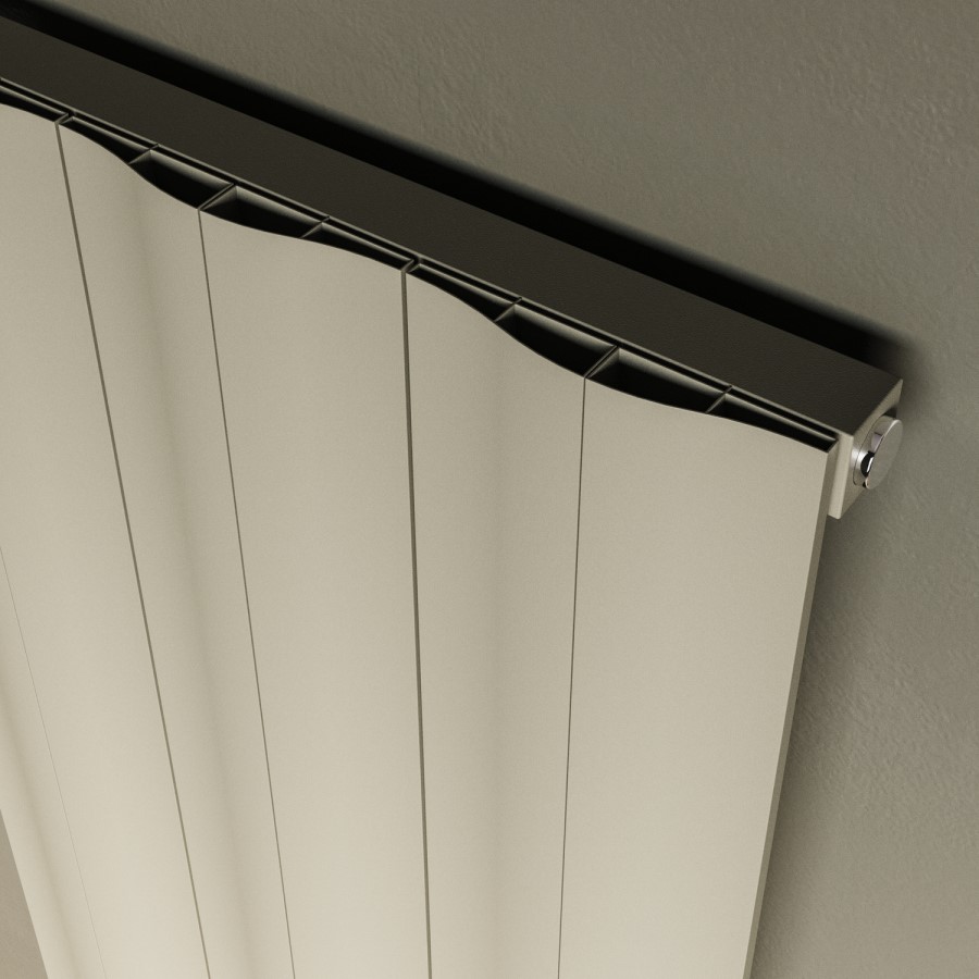 ALMOST PERFECT - Vertical Beige Wave Radiator 1600x486mm -Elbrus
