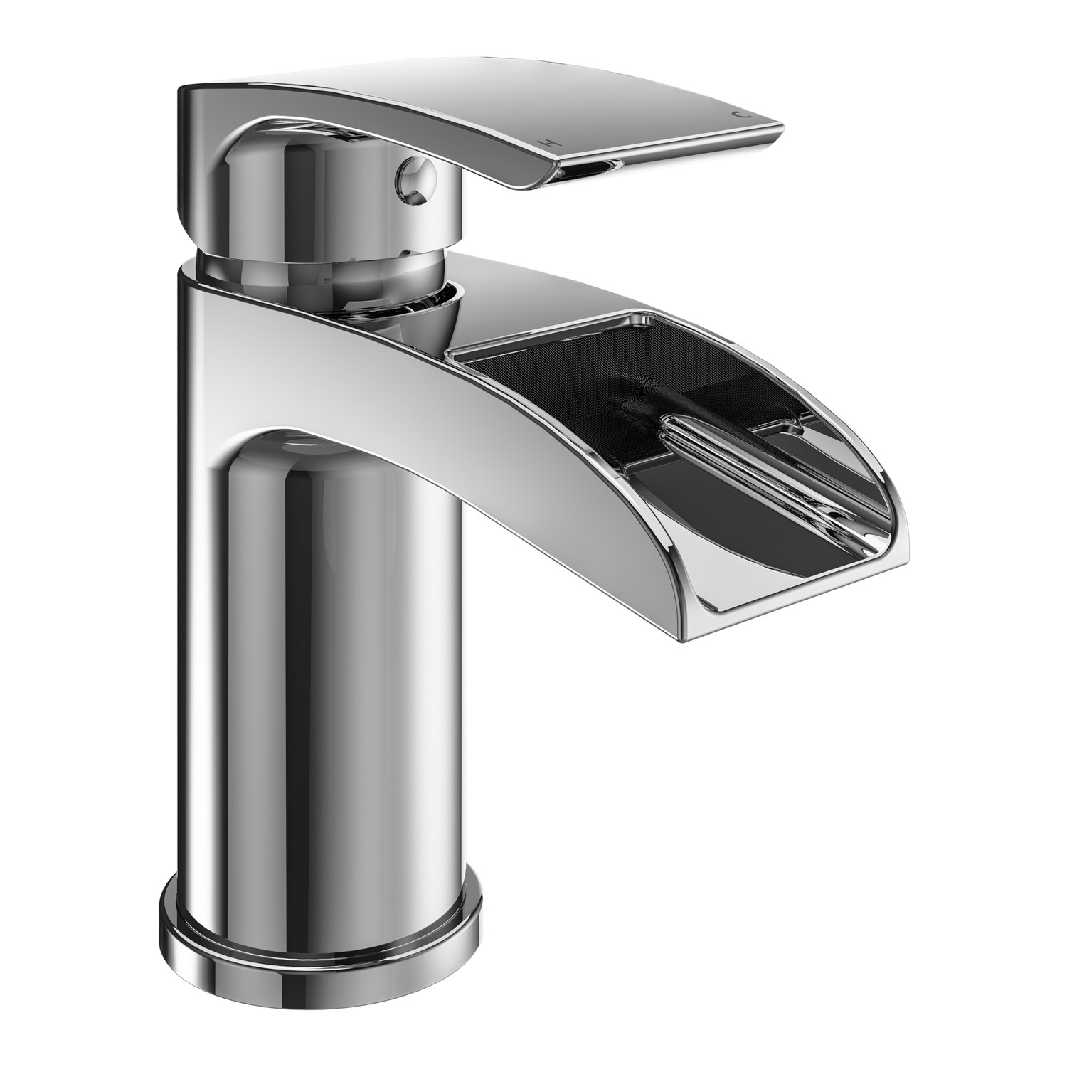 Photos - Tap Chrome Mono Basin Mixer  - Elina Chrome T1102