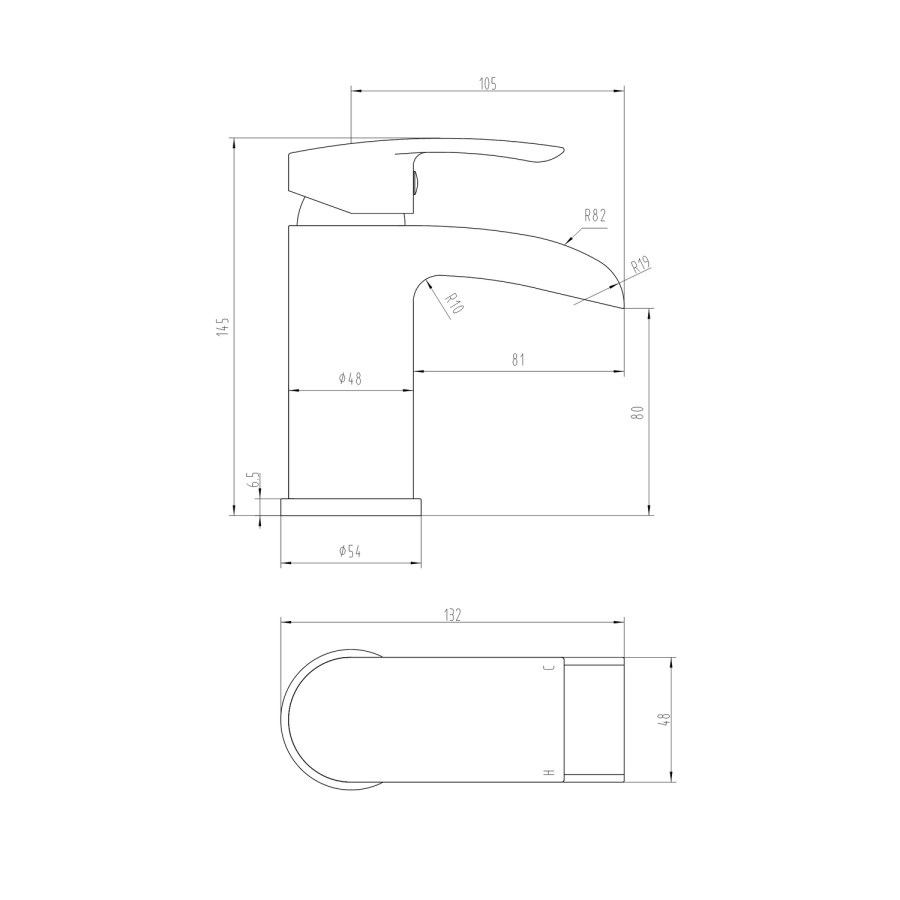 Chrome Waterfall Basin Mixer Tap & Freestanding Tap Pack - Elina