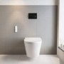 Wall Hung Smart Bidet Toilet with Gunmetal Flush Plate & 1168mm Frame & Cistern - Purificare 