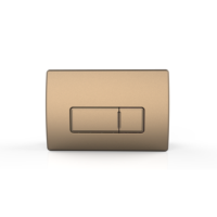 1160mm Wall Hung Toilet Frame with Brushed Bronze Pneumatiic Flush Plate & Concealed Cistern - Elira