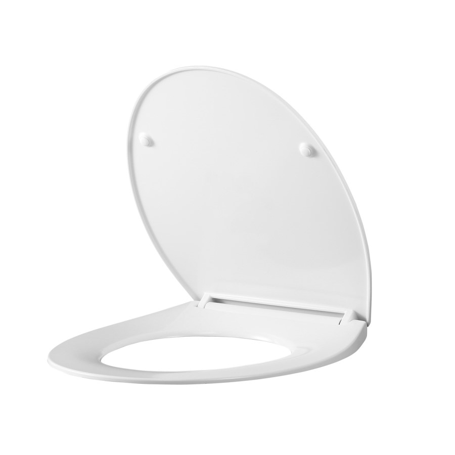 Wall Hung Toilet with Soft Close Seat, Brushed Bronze Pneumatic Flush Plate, 820mm Frame & Cistern - Alcor 