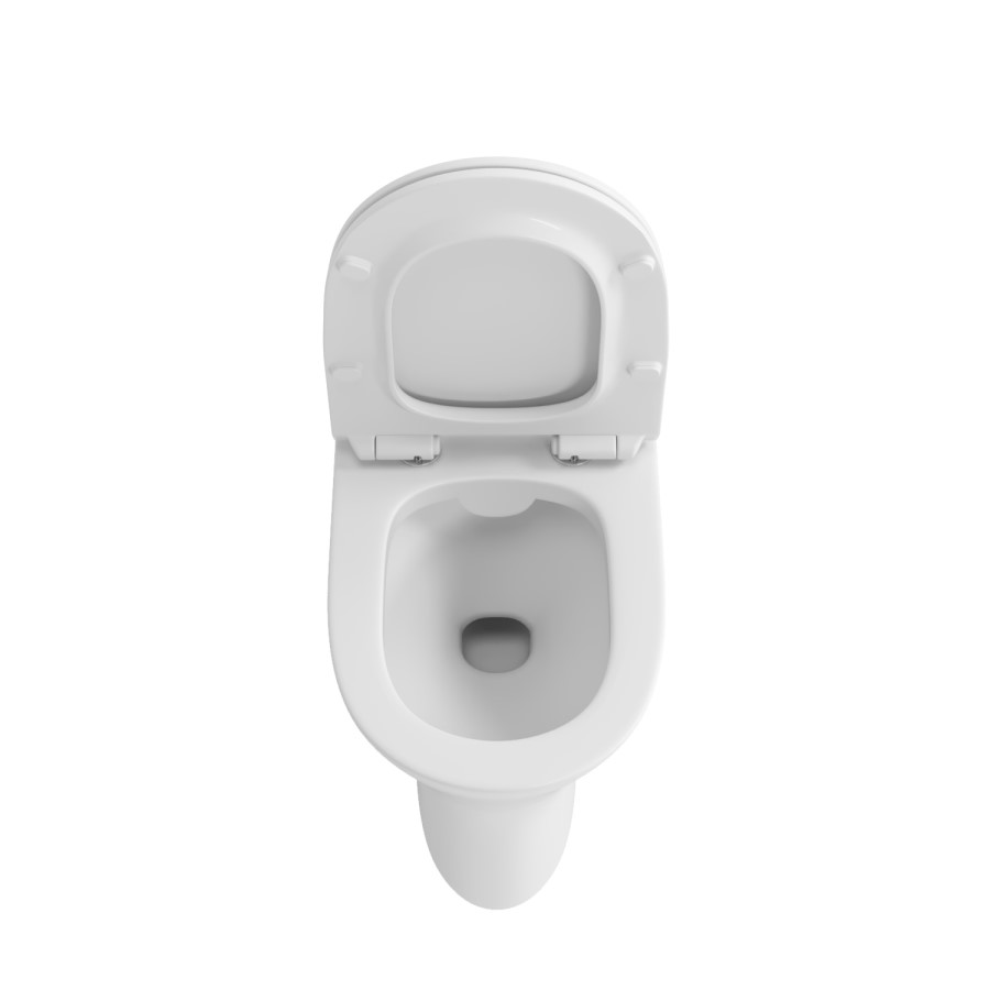 Wall Hung Rimless Toilet with Soft Close Seat – Indiana