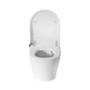 Wall Hung Smart Bidet Japanese Toilet with Heated Seat & 820mm Frame Cistern and White Sensor Flush Plate - Purificare