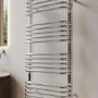 Chrome Curved Towel Radiator 1000 x 500mm - Ember