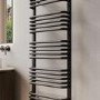 Black Curved Towel Radiator 1270 x 500mm - Ember