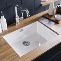 Single Bowl White Ceramic Kitchen Sink- Taylor & Moore Esme Single Bowl White Ceramic Kitchen Sink- Taylor & Moore Esme