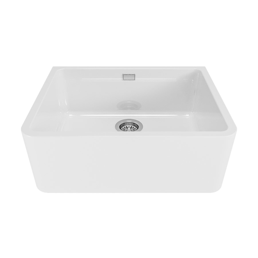Single Bowl Undermount White Ceramic Belfast and Butler Kitchen Sink - Taylor & Moore Esme