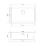 GRADE A1 - Single Bowl White Ceramic Belfast / Butler Kitchen Sink - Taylor & Moore Esme