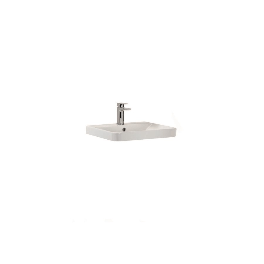 600mm White Freestanding Vanity Unit with Basin - Camborne