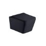 Black Wall Hung Toilet with Black Glass Cabinet, Cistern & Pneumatic Dual Flush Button - Albi