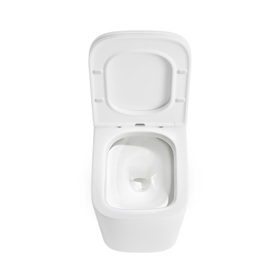 Wall Hung Toilet with Soft Close Seat, Mechanical Chrome Flush Plate, 1168mm Frame & Cistern - Albi