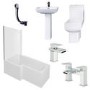 Delta Left Hand L Shaped 1700 Shower Bath Suite