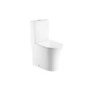 White Round Toilet Seat with Soft Close and Quick Release - Roma