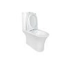 Close Coupled Rimless Open Back Toilet with Soft Close Seat - Indiana