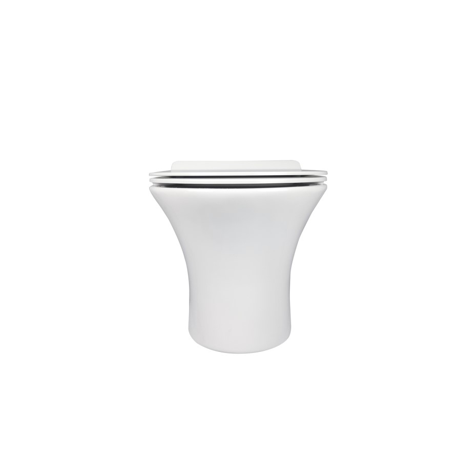 Wall Hung Rimless Toilet with Soft Close Seat – Indiana