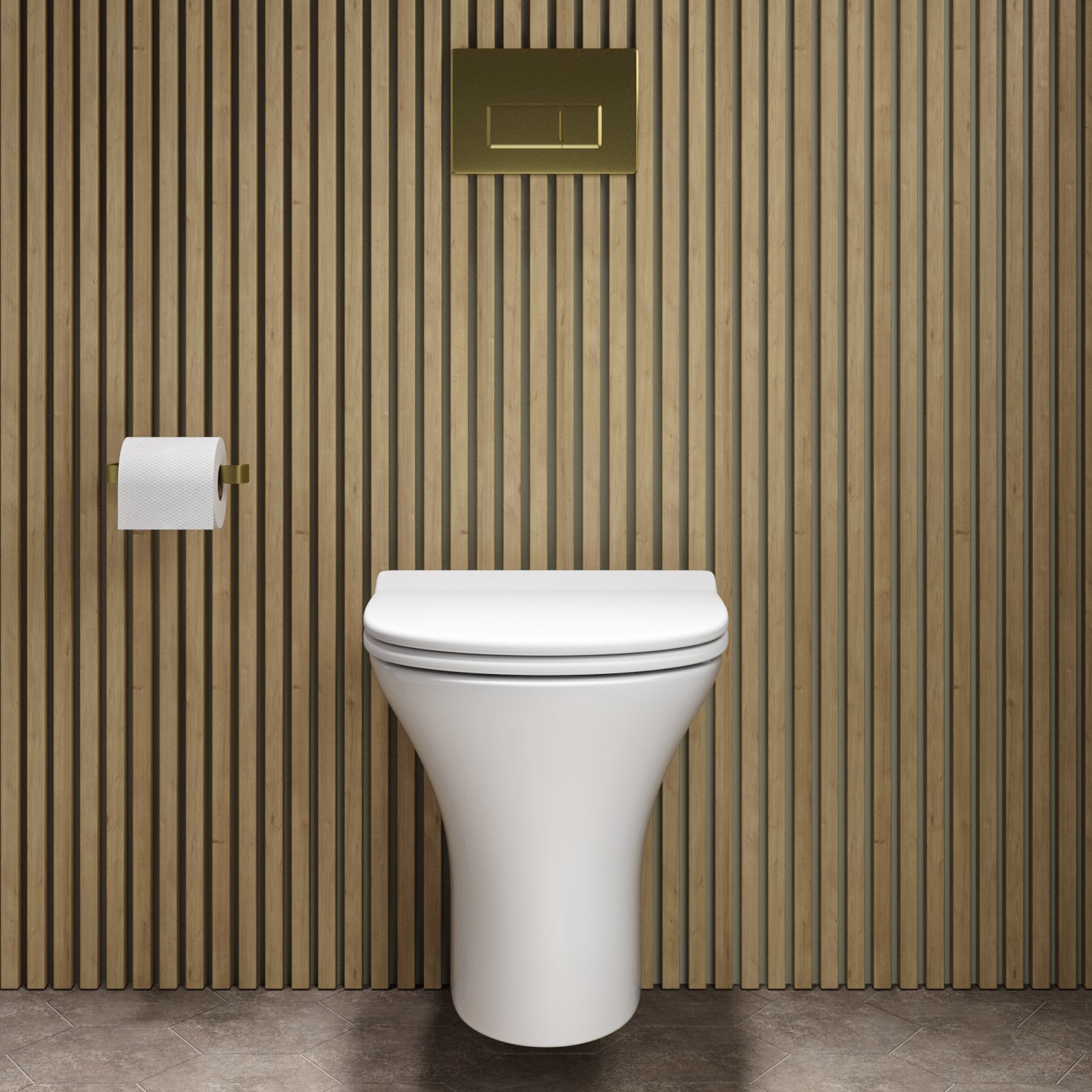 Indiana Wall Hung Toilet 1160mm Pneumatic Frame & Cistern & Brushed ...