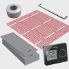 1sqm Electric Underfloor Heating Kit with Tempo Thermostat &amp; Heated Towel Bar - Warmup Sticky Mat