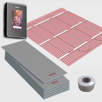 3sqm Electric Underfloor Heating Kit with 6iE WiFi Onyx Black Thermostat - Warmup Sticky Mat