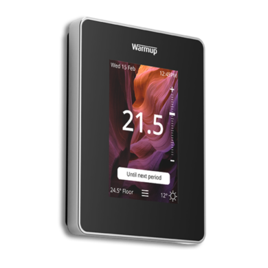 6iE Black WiFi Underfloor Heating Thermostat - Warmup