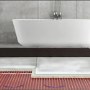 5sqm Electric Underfloor Heating Kit with 6iE WiFi Bright Porcelain Thermostat - Warmup Sticky Mat
