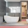 5sqm Electric Underfloor Heating Kit with 6iE WiFi Bright Porcelain Thermostat - Warmup Sticky Mat