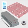 4sqm Electric Underfloor Heating Kit with 6iE WiFi Bright Porcelain Thermostat & Heated Towel Bar - Warmup Sticky Mat
