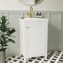 500mm White Freestanding Vanity Unit with Basin - Kinsley