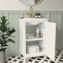 500mm White Freestanding Vanity Unit with Basin - Kinsley