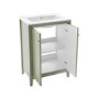 600mm Green Freestanding Vanity Unit with Basin - Kinsley