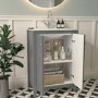 600mm Grey Freestanding Vanity Unit with Basin - Kinsley